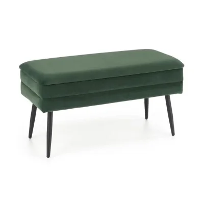 Bench VELVA dark green